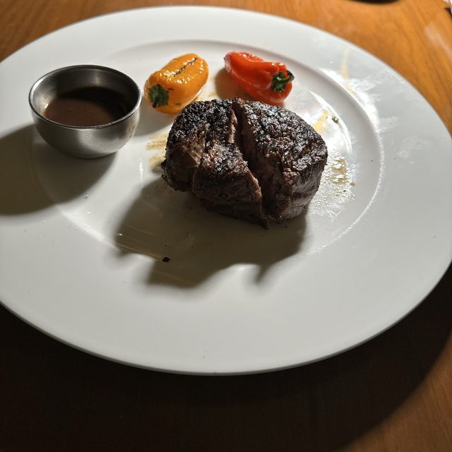 Filete con pimientos en Harry's