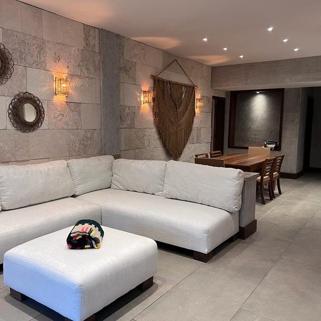 La sala y el comedor