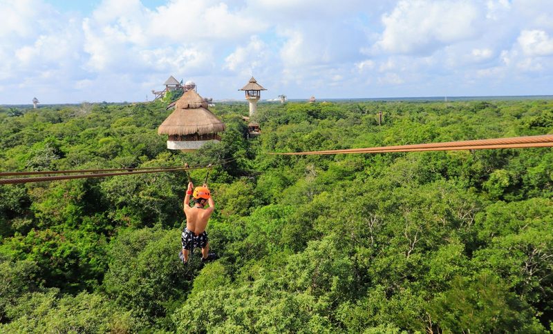 A zipline over the jungle canopy (illustrative photo)