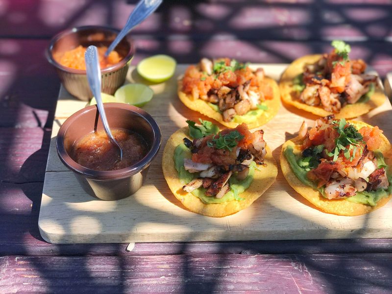 Octopus tostadas (illustrative photo)