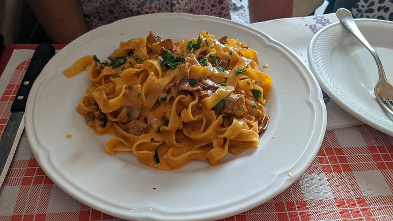 Fresh tagliatelle pasta (illustrative photo)